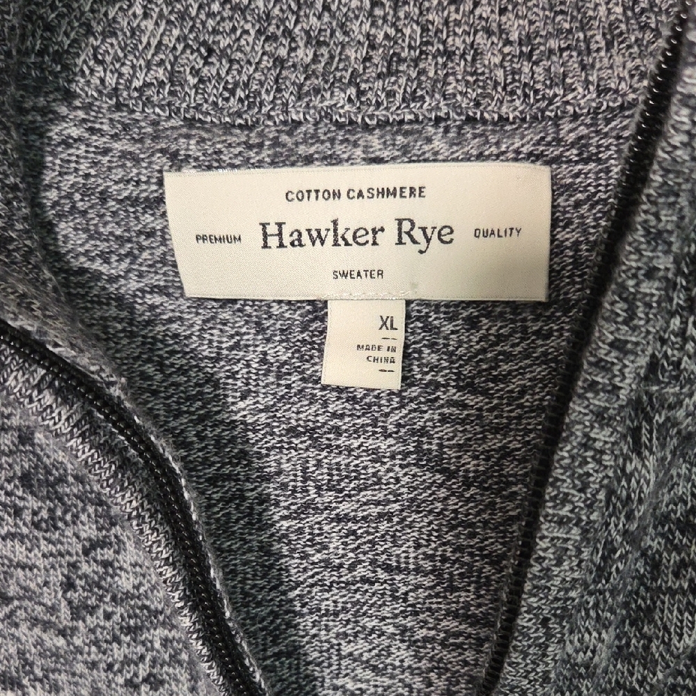 Hawker Rye Half Zip Closure Sweater- Size XL - Picture 3 of 5